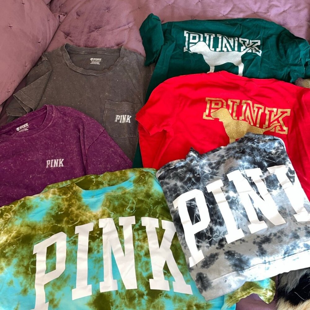 6 PINK Tshirt Bundle